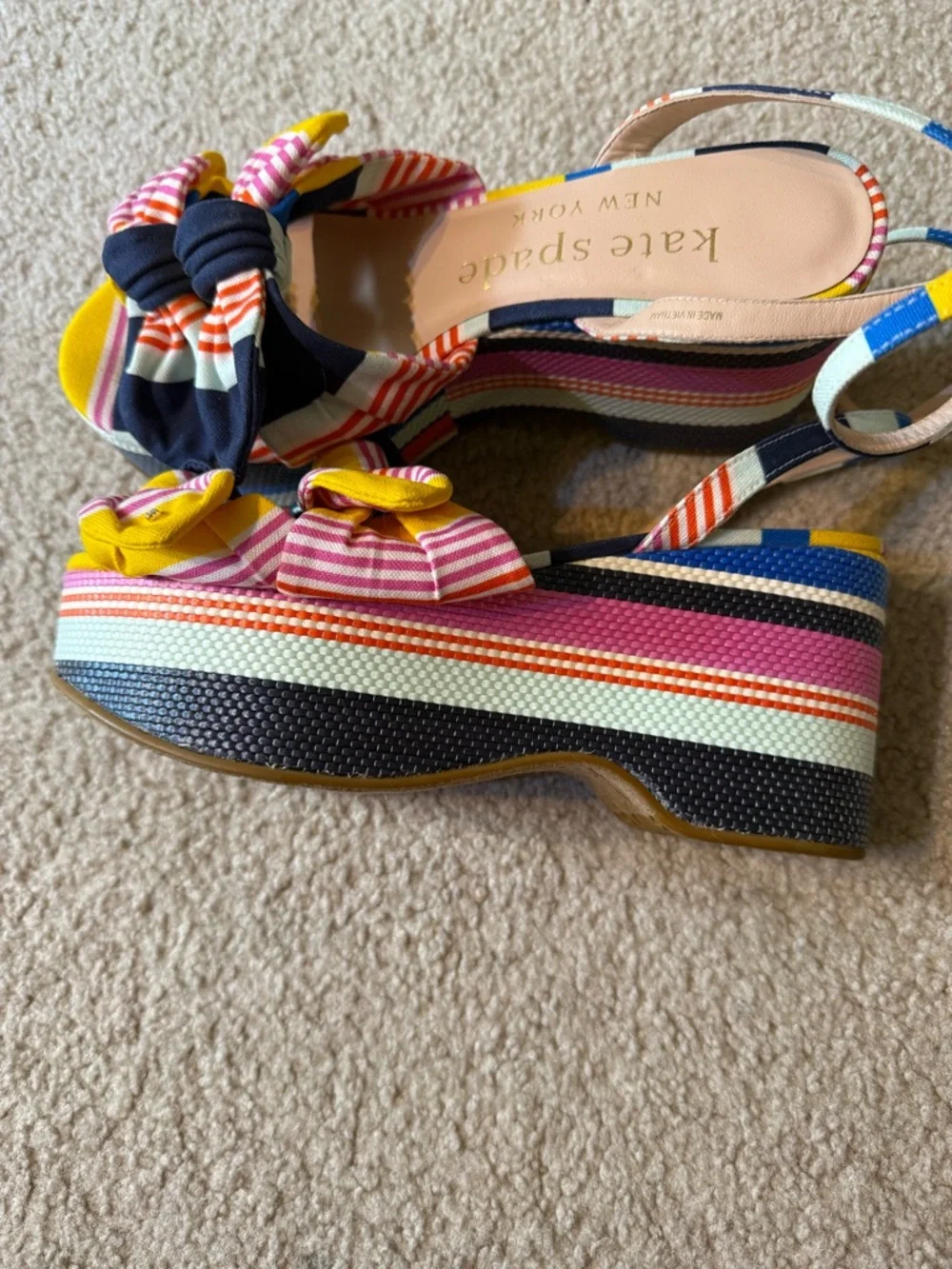 Kate spade Julep Multi Wedge size 8,5 - Picture 7 of 9